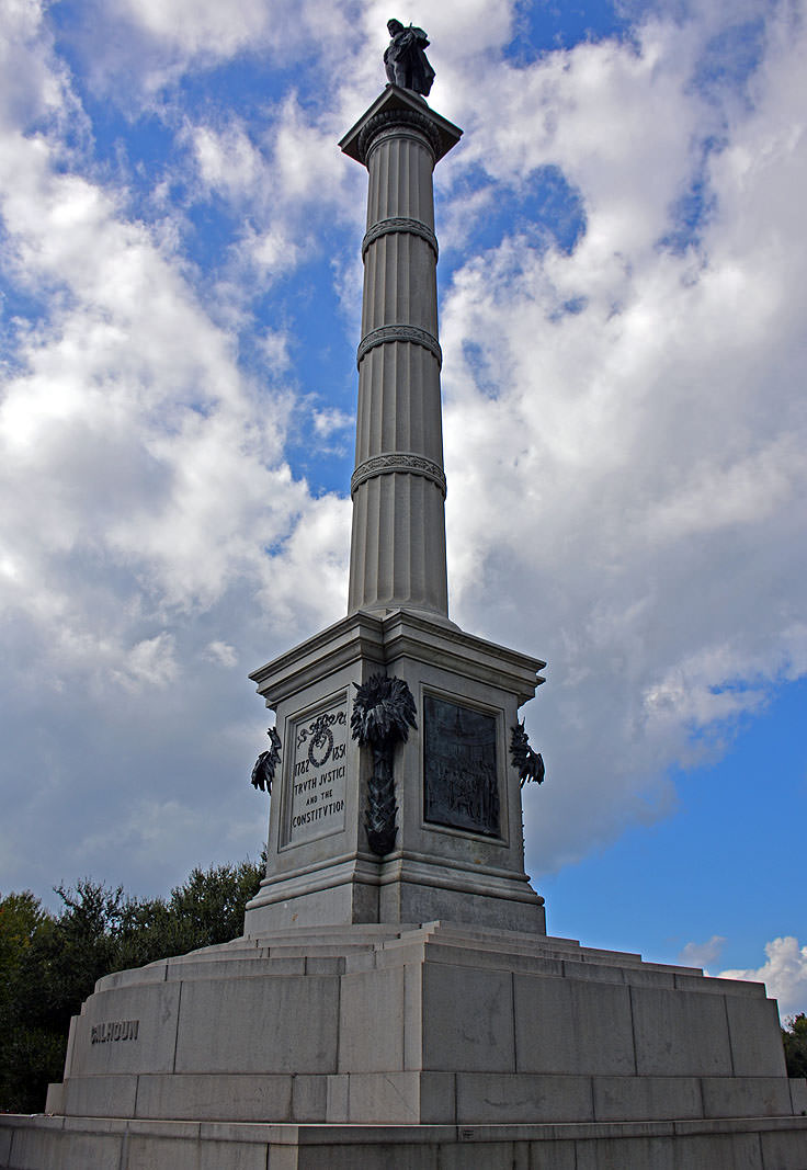 John C. Calhoun monument at Marion Square in Charleston, SC