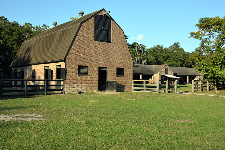 horse stables at Middleton Place Plantation in Charleston, SC