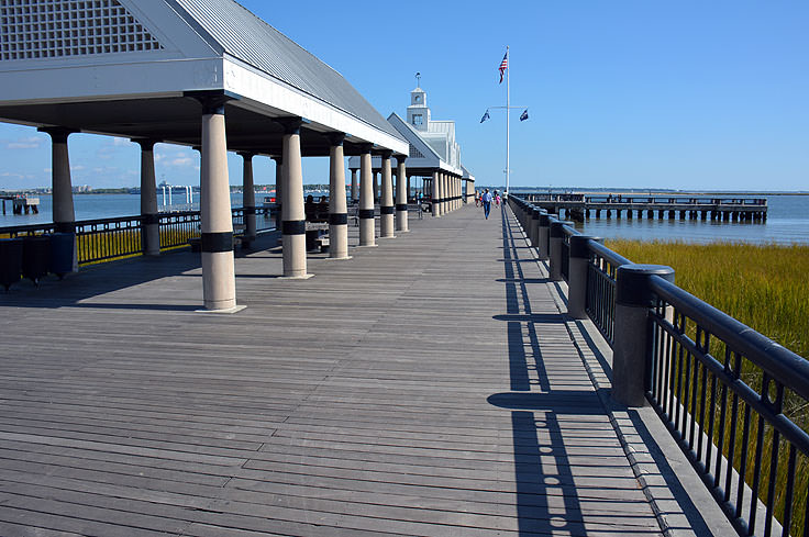 The pier at Waterfront Park in Charleston, SC