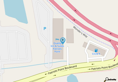 Quality Inn & Suites Patriots Point map location