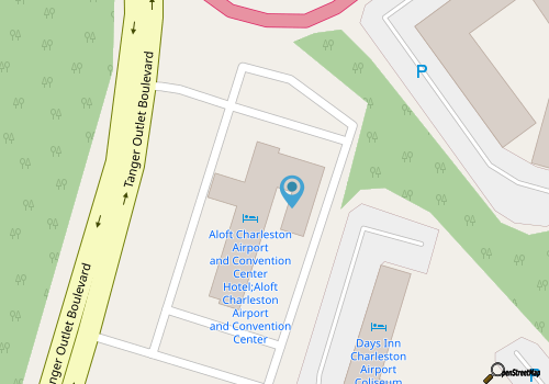 Aloft Hotel North Charleston map location