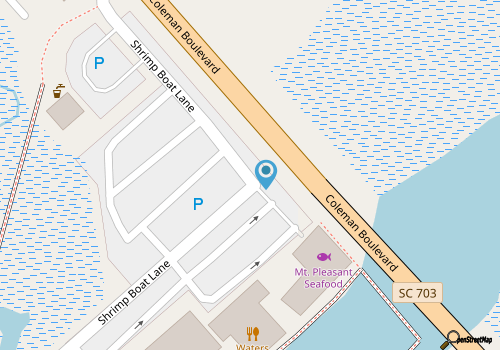 Full Moon Shem Creek Kayak Tour map location