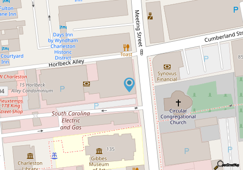 Charleston Dark History & Ghost Tour map location