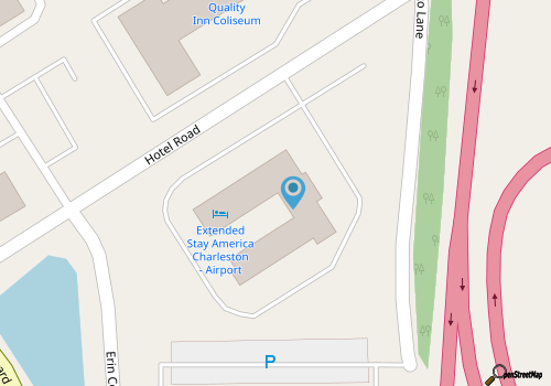 Extended Stay America Charleston - Airport map location