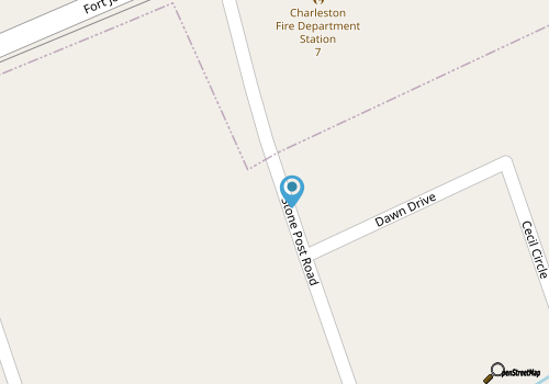 3-bedroom house in serene Charleston with cool AC and charm map location