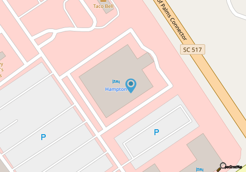 Hampton Inn and Suites Mt Pleasant-Isle of Palms map location