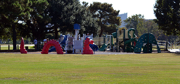 The playground at Brittlebank park, Charleston SC