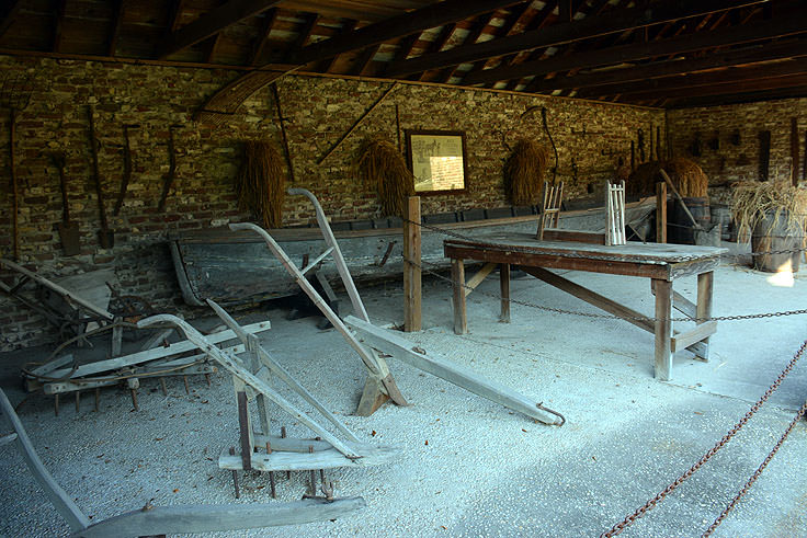 Garden tools at Middleton Place Plantation in Charleston, SC