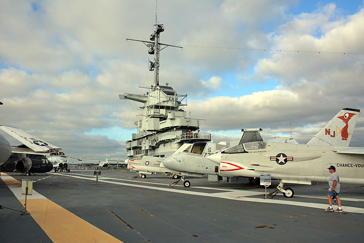 USS Yorktown flight deck at Patriot's Point in Mt. Pleasant, SC