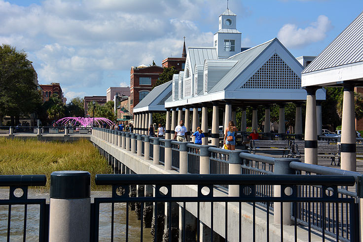 The pier at Waterfront Park in Charleston, SC