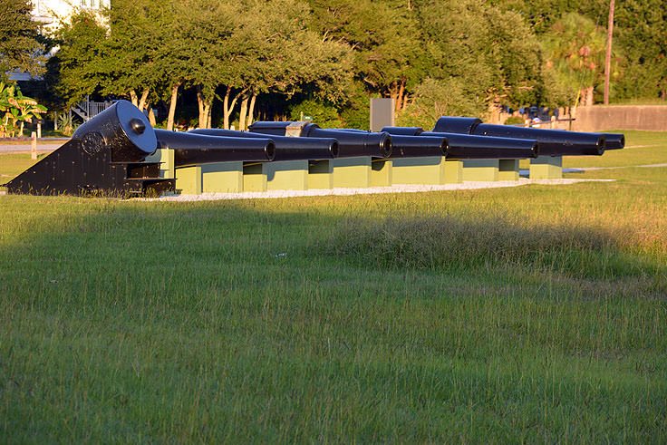 Cannons at Fort Molutrie on Sullivan's Island, SC