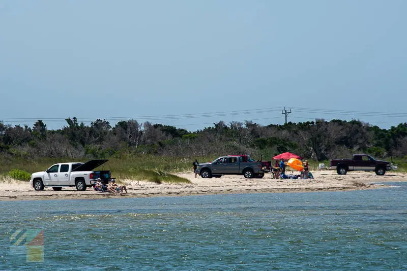 Parking on the beach along Cape Hatteras National Seashore