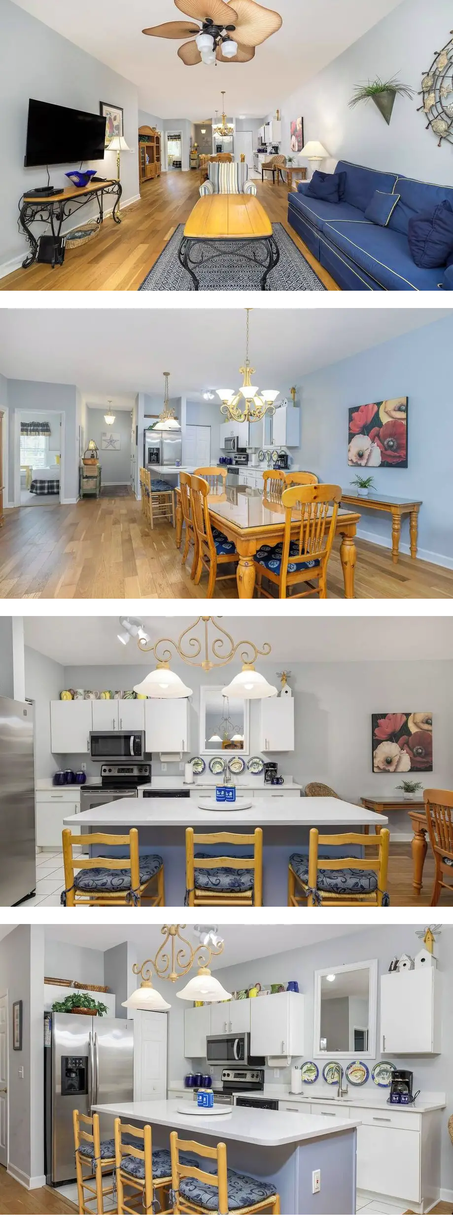 2 Bedroom with community pool and marina views