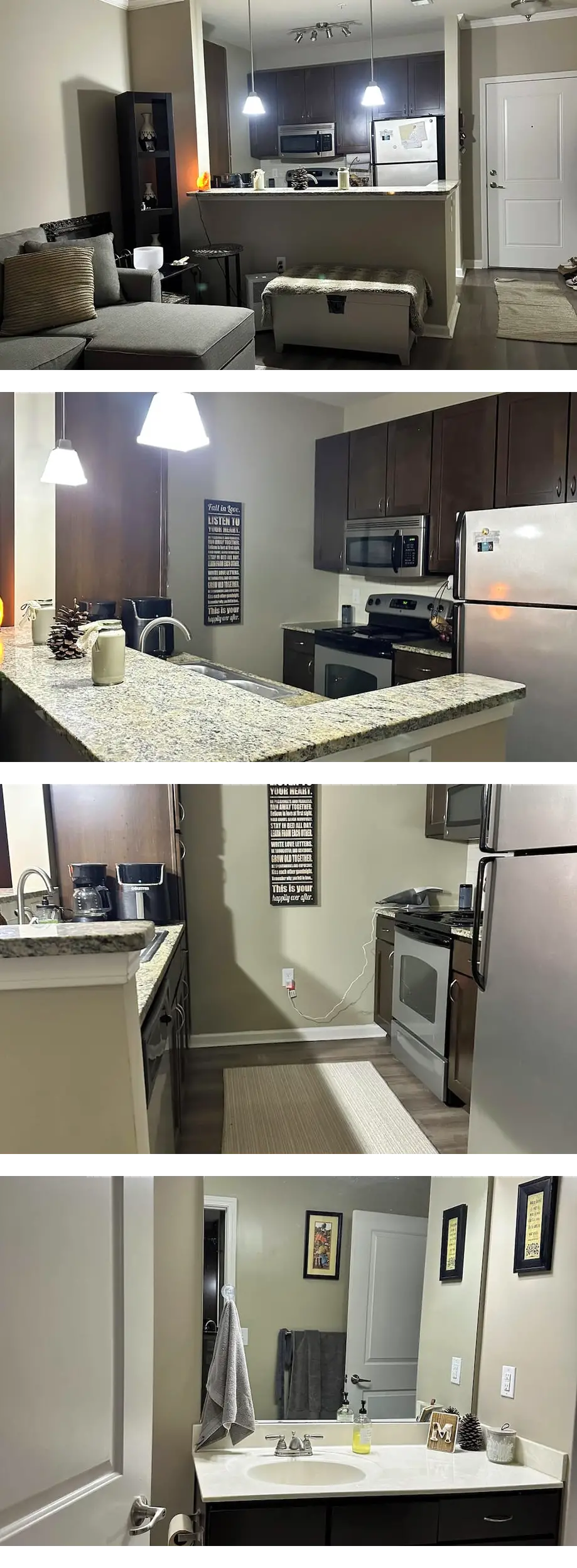 Cozy 1-bedroom apartment with AC, washer...